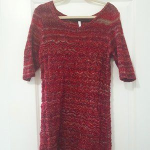 Kensie Burgundy Sweater Dress